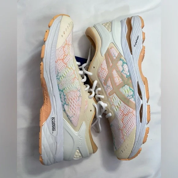 NIB ASICS Gel Kayano 24 Lite Show white/apricot ice sz 8 NWT - Picture 10 of 16
